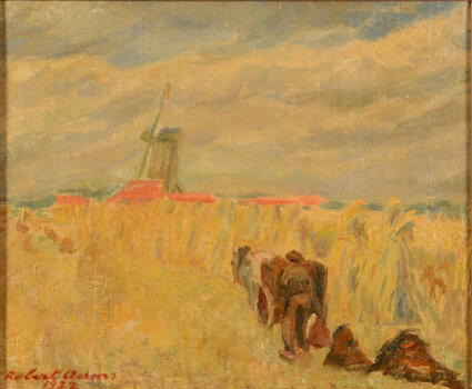 Robert Aerens farmer working the field