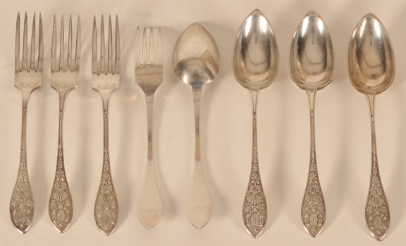 Joseph Allard set of silver cutlery