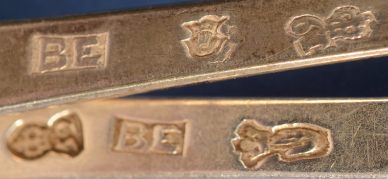 Antwerp Silversmith BE silver fork and spoon 18th century