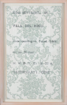 René Heyvaert rare poster for the 'Villa des Roses' exhibition