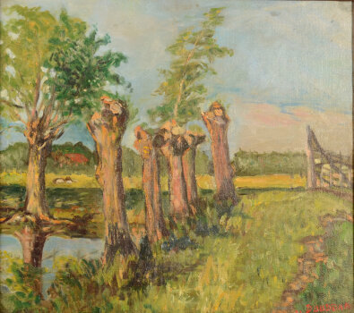 Bouddha a Flemish landscape 1931