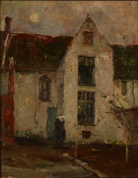 Herman Broeckaert Beguinage in the Evening