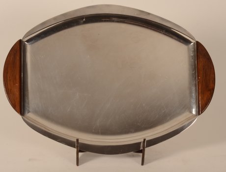 Albert Charlent silver art deco tray