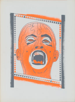 Jürgen Schneider A. man  Screenprint 1970