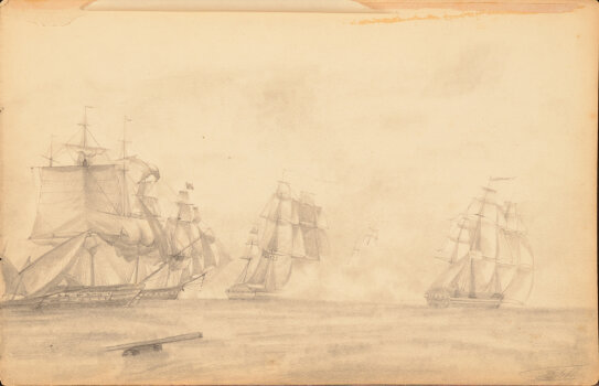 Johan Godefriedus Coblijn three drawings and one watercolour