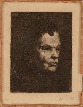 Auguste Danse portrait etching