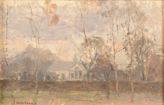 Clement De Porre landscape with castle