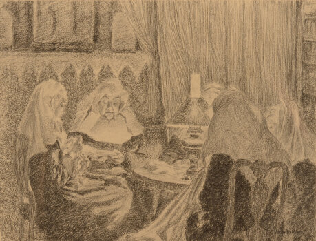 Anna de Weert Evening chatter 1898