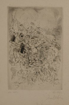 Roel D‘haese Pluie printanière etching