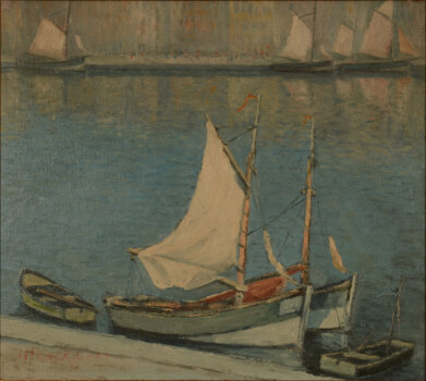 Hendrik Horckmans Sailing Boats in a Harbour