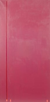 Leopold Leclercq large abstract painting with collage