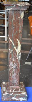 Marble Pedestal red
