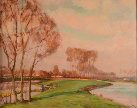 Alfred Martin the river Leie at Deurle