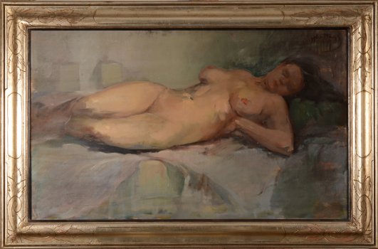 Henri Nuyttens reclining nude