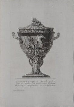 Giovanni Battista Piranesi Vaso cenerario di terra cotta