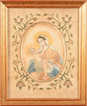 Religious Image with embroidery