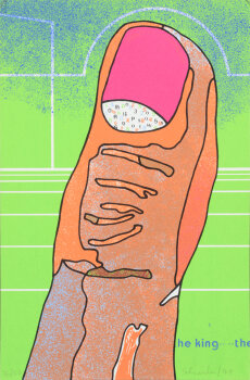 Jürgen Schneider The King 1971 screenprint