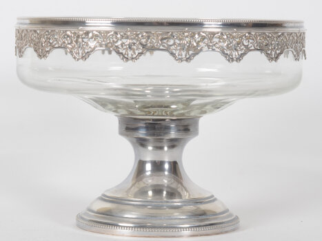 Classic silver and crystal coupe France
