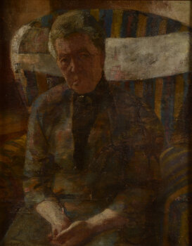 Jan Willem Grinwis Plaat Stultjes the lady in her seat 1923
