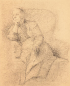 Jan Willem Grinwis Plaat Stultjes lady in her seat study