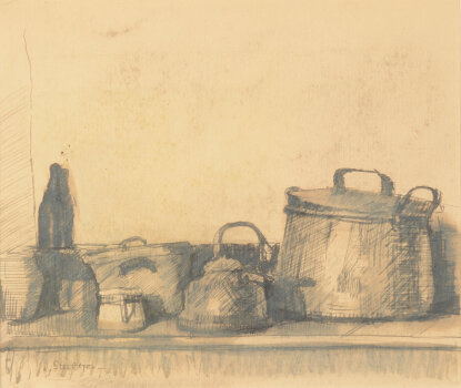 Jan Willem Grinwis Plaat Stultjes still life with pots
