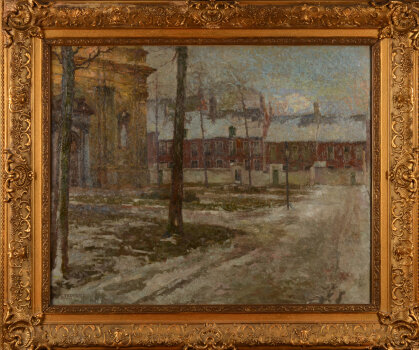 Carolus Tremerie the beguinage in the snow