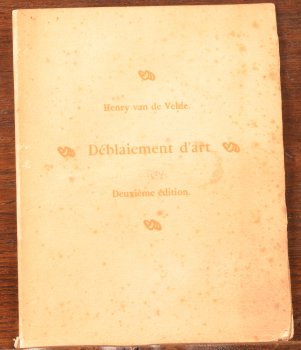 Henry Van de Velde Deblaiement d'Art