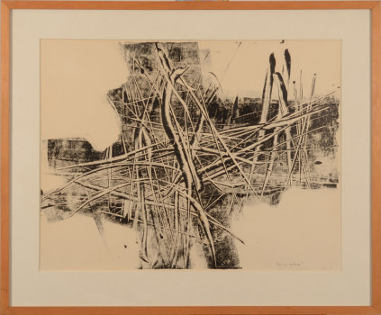 Paul Van Gysegem monotype-drawing 1966
