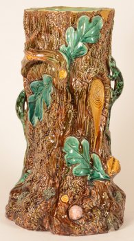 Victorian majolica umbrella stand