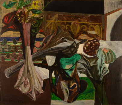 Pierre Vlerick Still life with vases and jug 1956