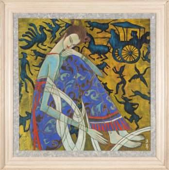 Wang Shen sitting girl