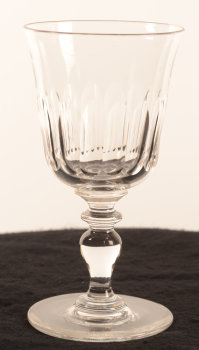 19th century drinking glass baluster stem 162 mm