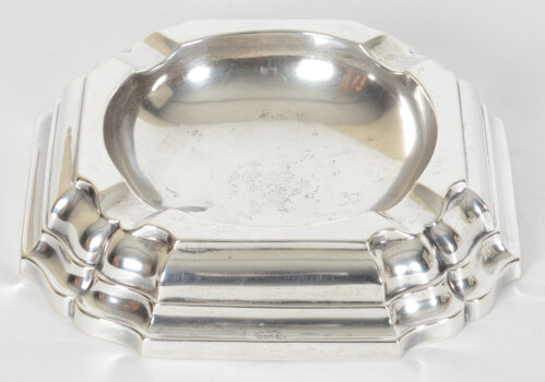 Jakob Grimminger a German silver art deco cigar ashtray