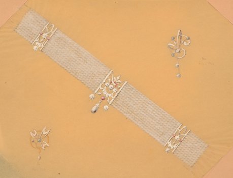 Philippe Wolfers drawing bracelet jewels
