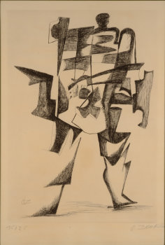 Ossip Zadkine etching Gestapo 1967