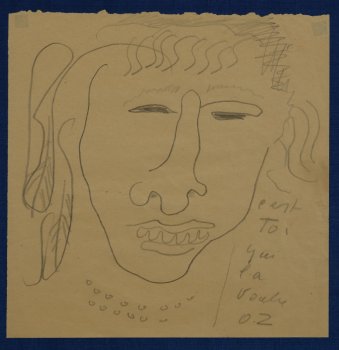 Ossip Zadkine original line drawing