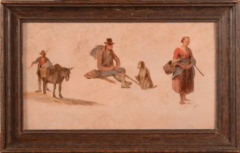 Unknown artist 19th century oil paint study