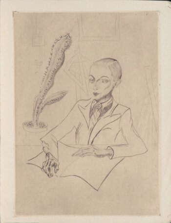 Portrait of an architect (?)  Etching
