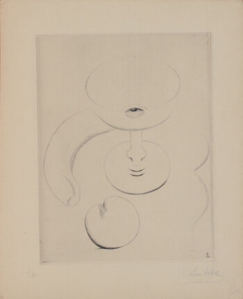 Sonia Lewitska rare Surrealist etching