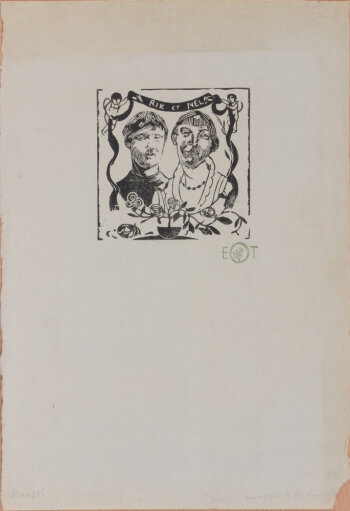 Edgard tytgat 'Rik et Nel'  Woodcut