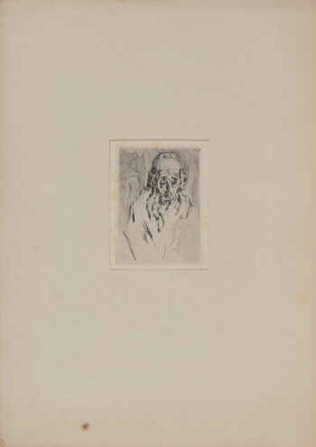 Jakob Steinhardt Judenkopf  Etching and drypoint 1913