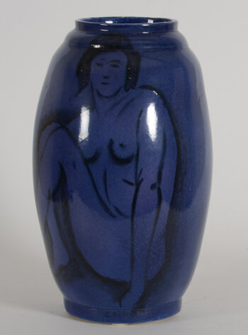 Jan Cockx Blue Nude Vase