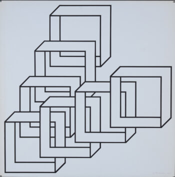 Albert Rubens Composition with squares IV