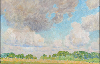 Emile Claus landscape in August 1908