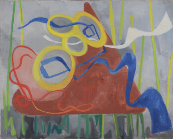 Leopold Leclercq Abstract composition 1952