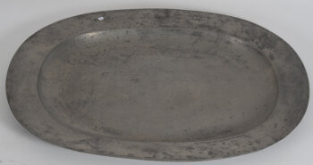 Very large pewter dish