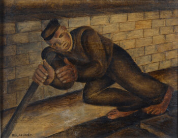 Marcel Laforêt Le Batelier painting