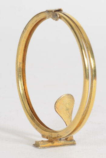 A silver gilt Lunula, France ca. 1900