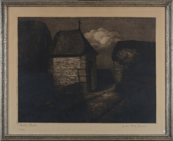 Marc-Henry Meunier l'Humble Chapelle etching