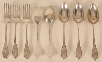 Joseph Allard set of silver cutlery